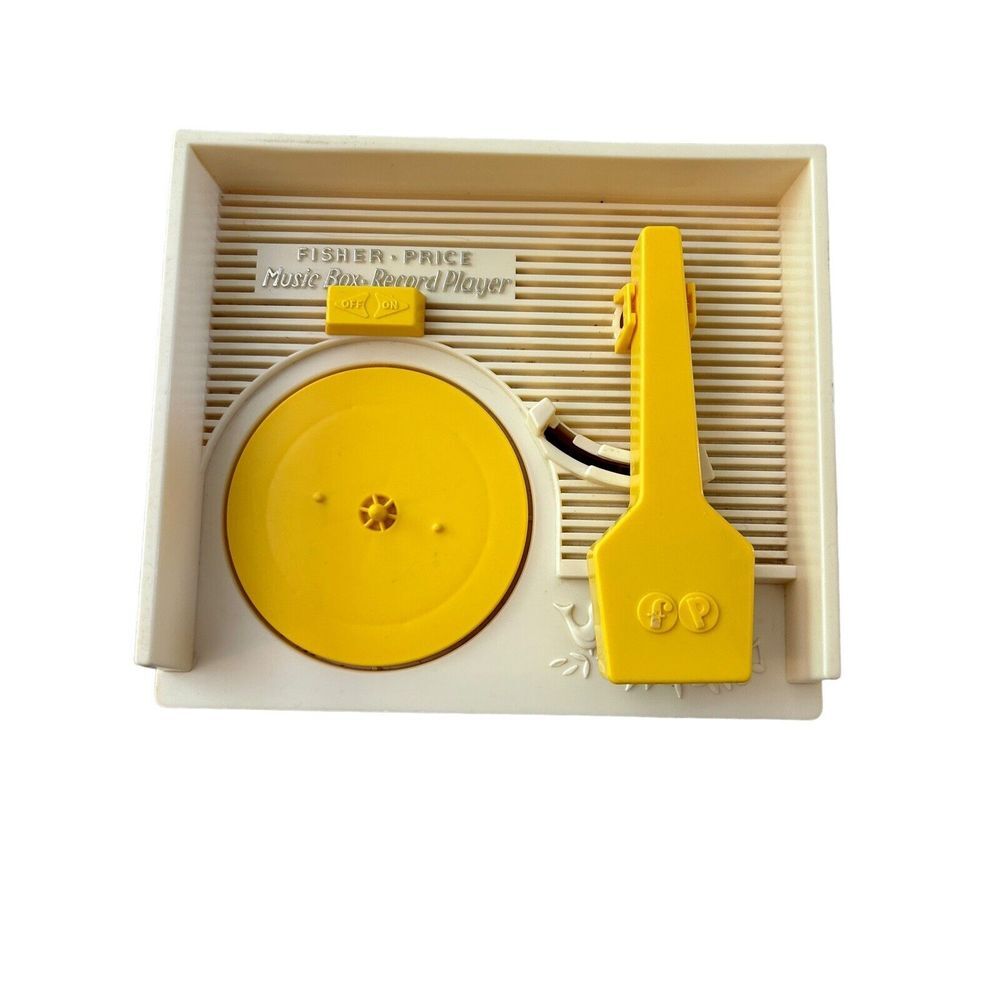 Mattel Fisher Price Music‎ Box Record Player 5 Records 1971 Version Semi Works